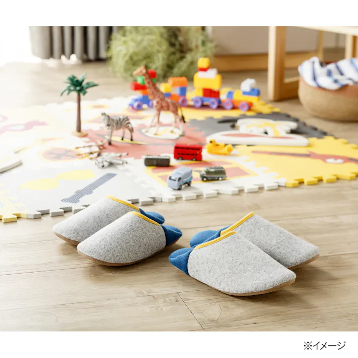 ルームスリッパ グレー 23~25cm