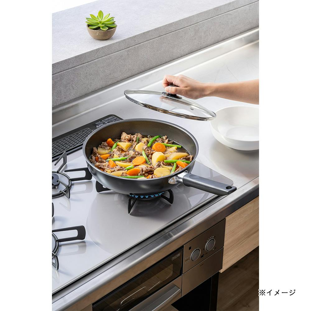 ガス火専用ふっ素コートフライパン 28cm | フライパン・フライパン
