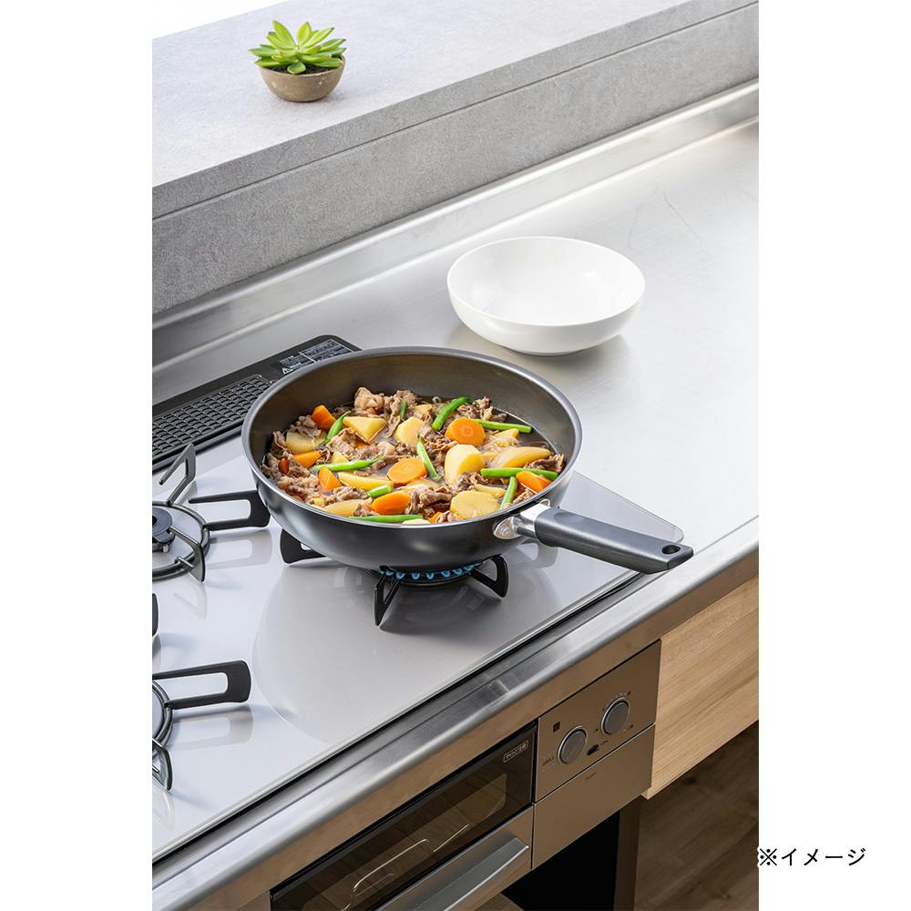 ガス火専用ふっ素コートフライパン 28cm | フライパン・フライパン