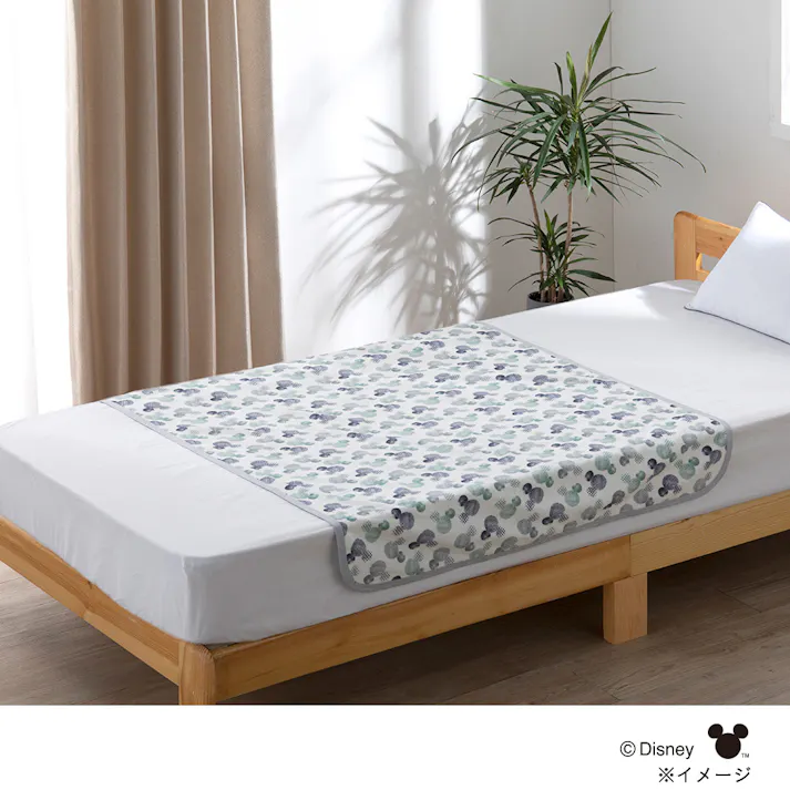 消臭 防水シーツ ミッキーマウス 70×100cm