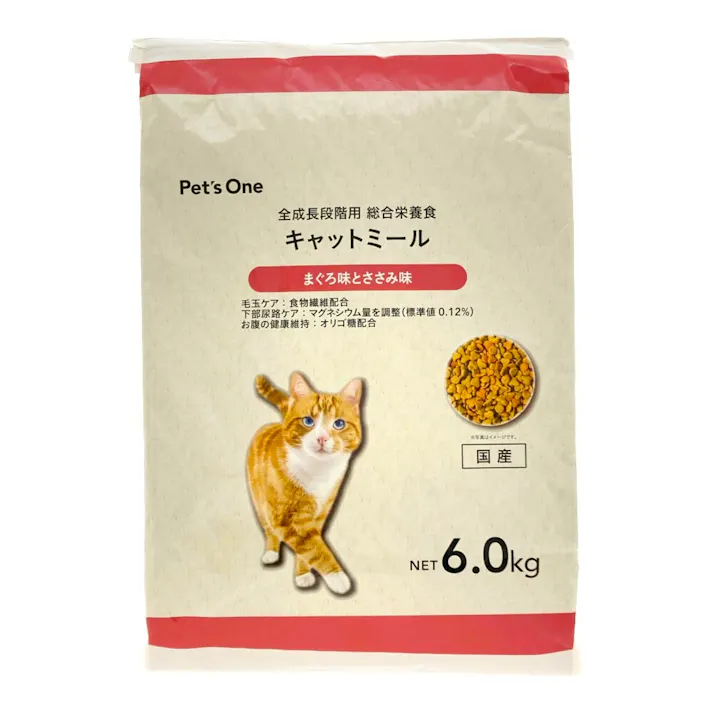 Pet’sOne キャットミール まぐろ味とささみ味 6.0kg