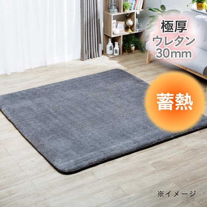 蓄熱極厚ラグシュニーウォーム200×250GY(販売終了)