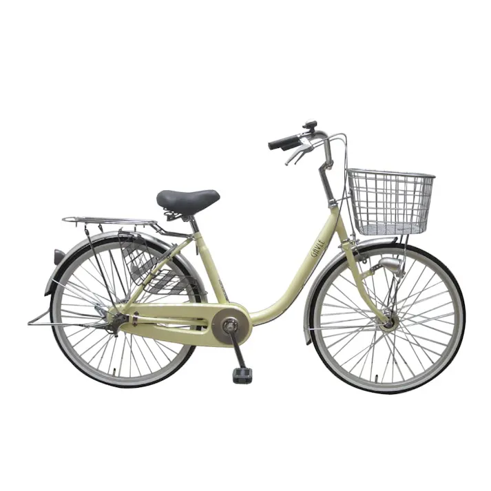 【自転車】U型フレーム軽快車 GAVLE イエブレ オートライト 24インチ CF19-UCP241HD クリーム