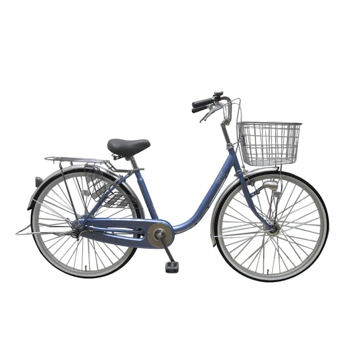 【自転車】U型フレーム軽快車 GAVLE イエブレ オートライト 24インチ CF19-UCP241HD ブルー