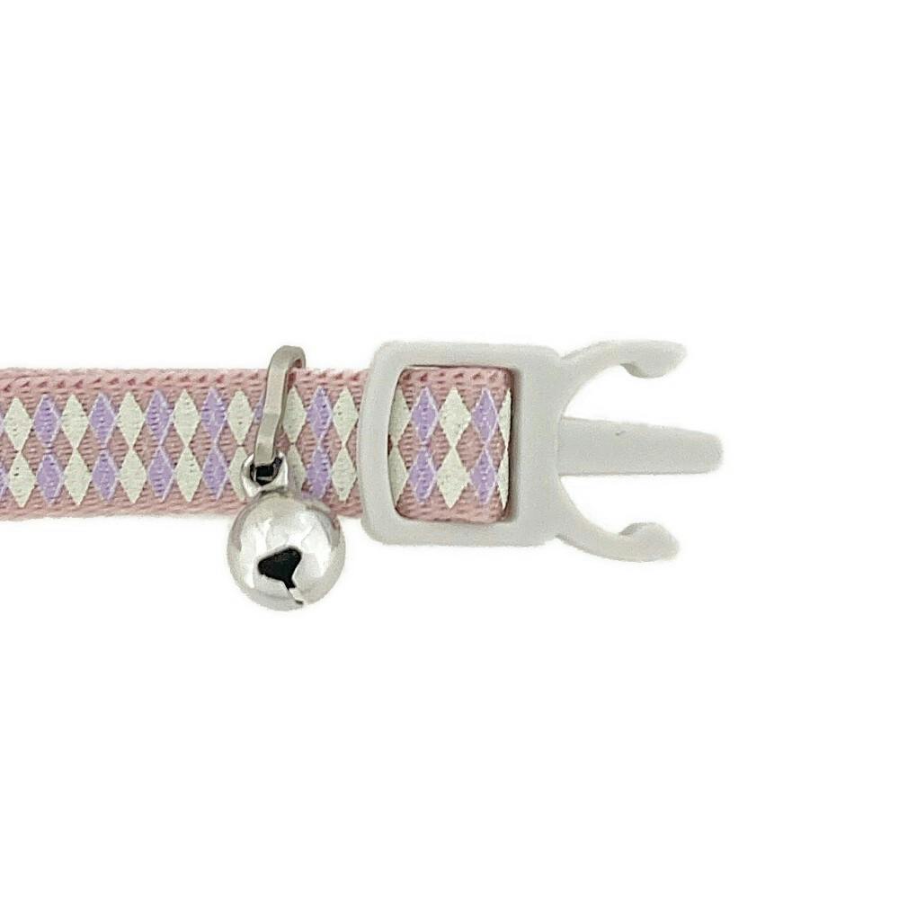 Pet'sOne キャットカラー アーガイルピンク | ペット用品（猫） 通販