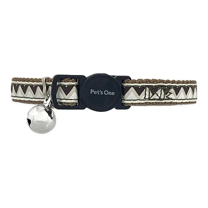 Pet’sOne キャットカラー ギザギザブラウン