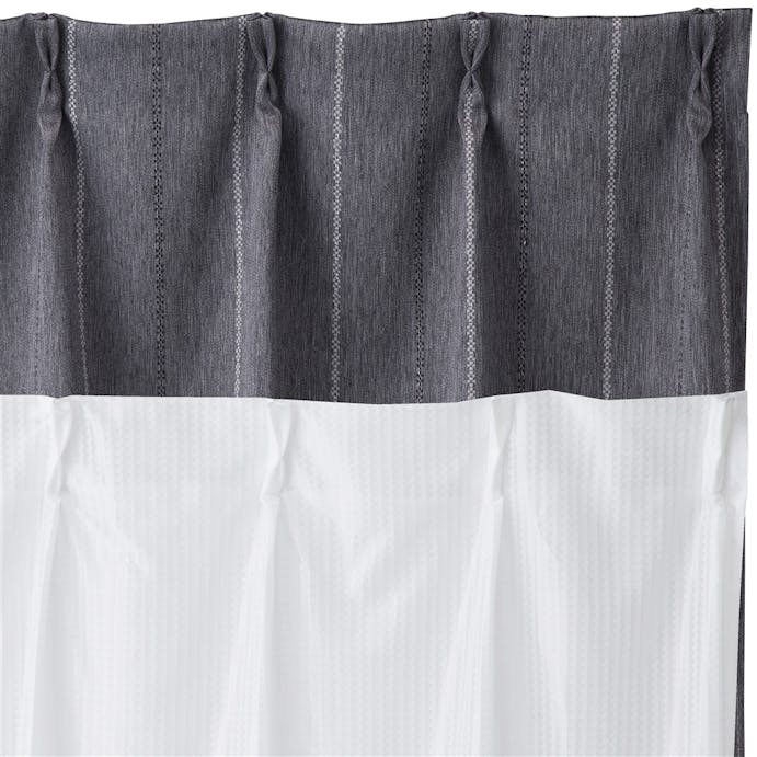 遮光 ネージュ グレー 100×110cm 4枚組セットカーテン(販売終了)