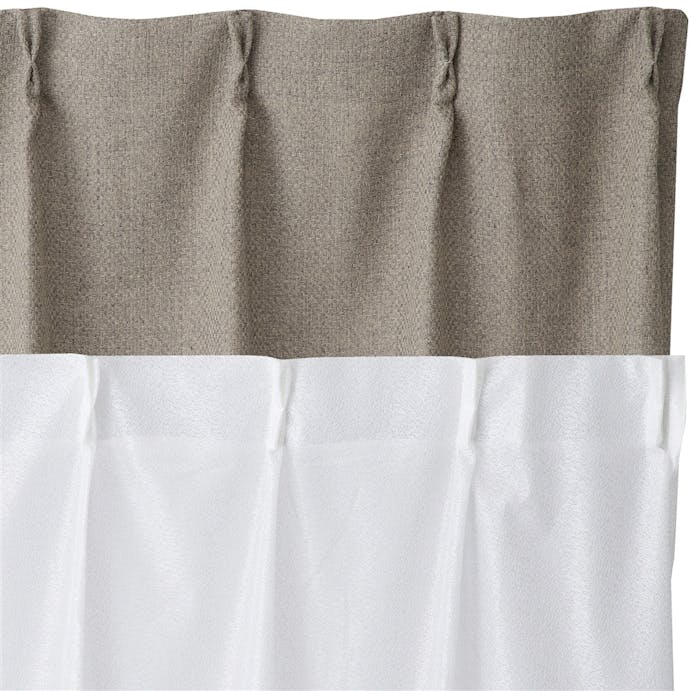汚れがつきにくい シュニープレイン 100×210cm 4枚組セットカーテン(販売終了)