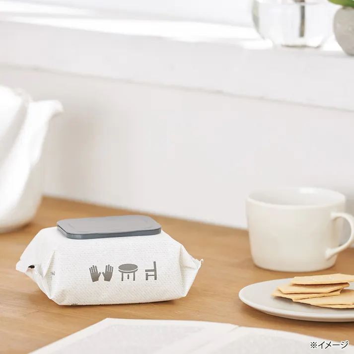 CAINZ フタ付き アルコールタイプ 除菌ウェットティシュー 超厚手 40枚×2個