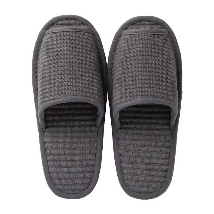 ふんわりコットンスリッパ グレー 26~28cm(販売終了)