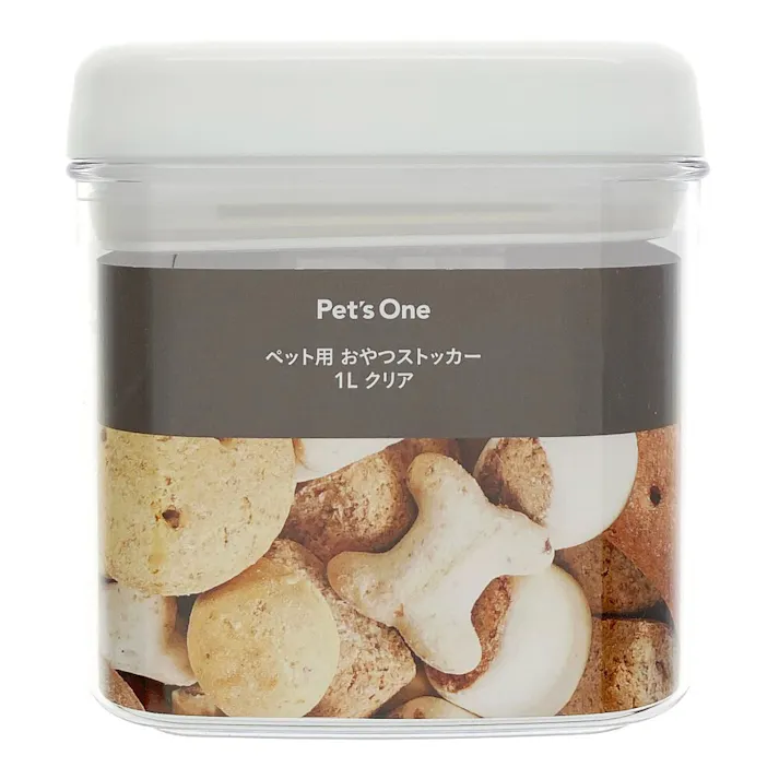 ペット用フードストッカー 1.0L クリア