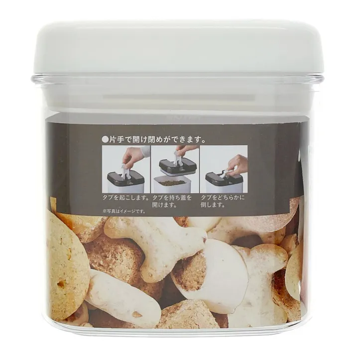 ペット用フードストッカー 1.0L クリア