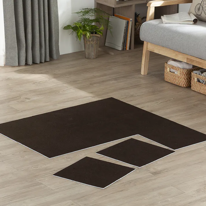 &Pet 菌や臭いを防ぐ洗える吸着マット9枚組 ブラウン(販売終了)