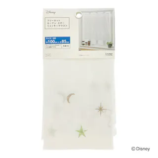 ディズニー フリーカットカーテン ミッキーマウス スター 100×85cm 洗濯OK