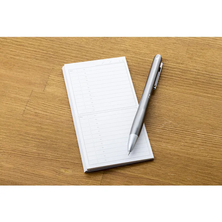 スケジュール管理しやすい 1日ふせん タイム ホワイト(販売終了)