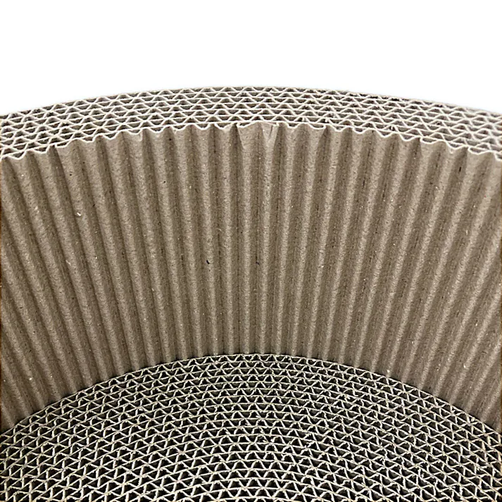 サークルスタイルスクラッチャー 木目ブラウン