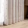 遮光裏地付きカーテン ステッチ アイボリー 100×135cm 2枚組