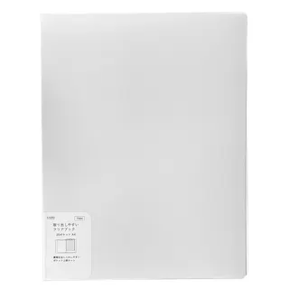 取り出しやすいクリアブック A4 20P WH