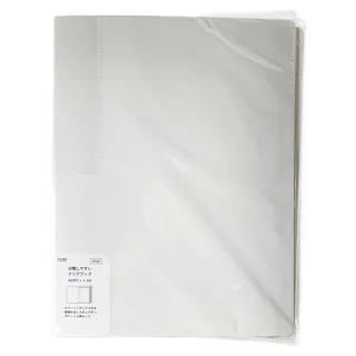 分類しやすいクリアブック A4 60P ホワイト