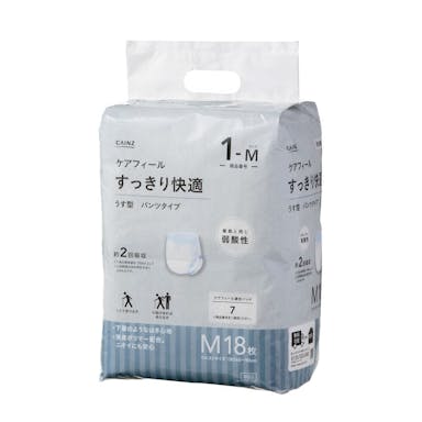 CAINZ ケアフィール すっきり快適 うす型 パンツタイプ M 18枚