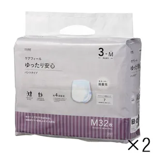 【ケース販売】ケアフィール ゆったり安心 パンツタイプ M 64枚(32枚×2個) 医療費控除対象商品