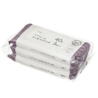 ケアフィール 大人用からだふき 40枚×3個パック