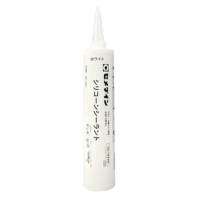 セメダイン シリコーンシーラント ホワイト 300ml 接着 補修 梱包 ホームセンター通販 カインズ