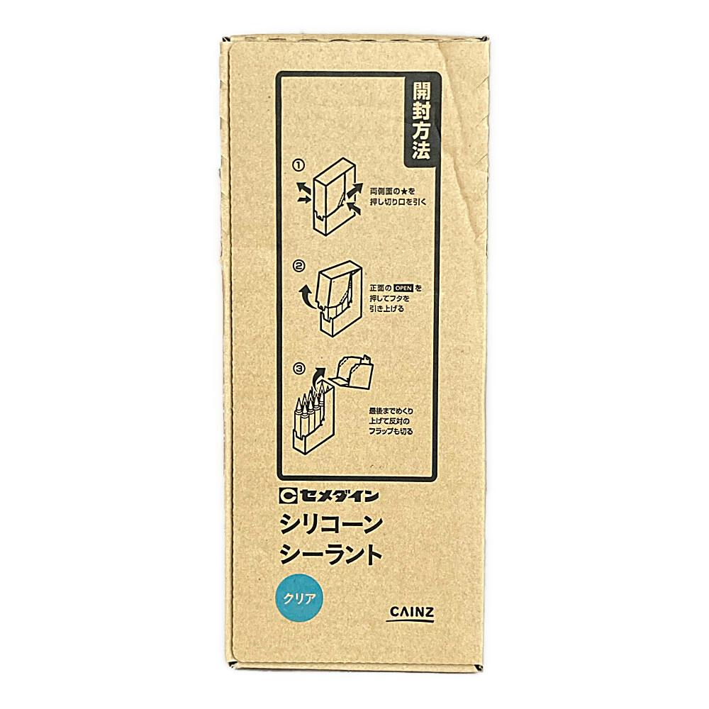 ケース販売】セメダイン シリコーンシーラント クリア 300ml