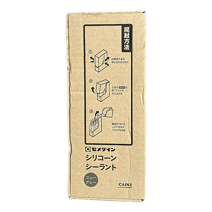 【ケース販売】セメダイン シリコーンシーラント ニューグレー 300ml 10本入