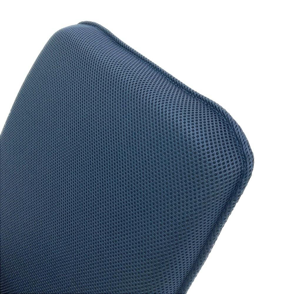 リクライニングできるコンパクト座椅子 ネイビー 幅40cm 奥行45