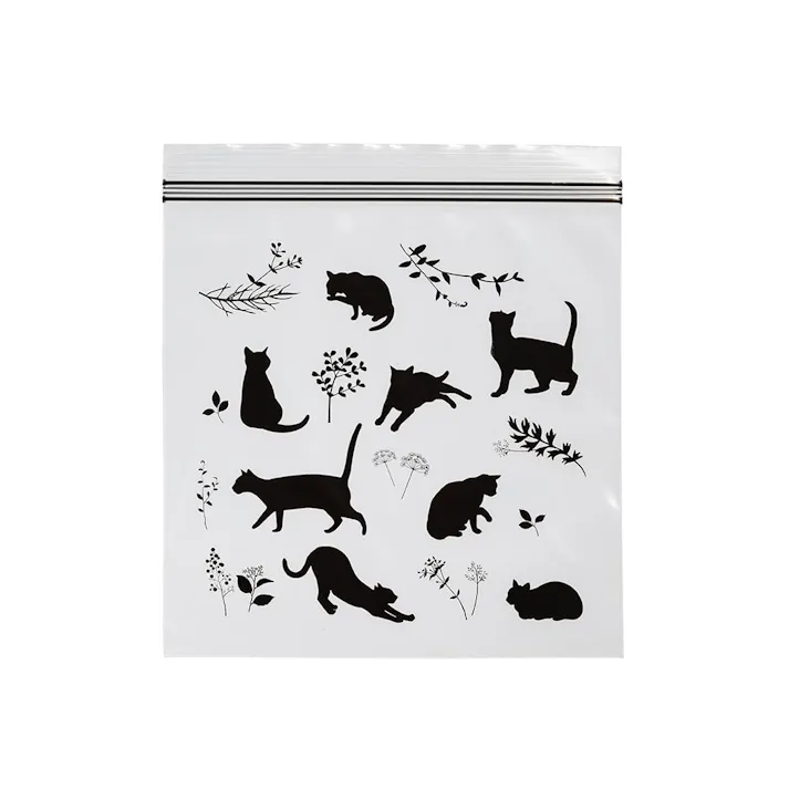 抗菌ダブルジッパーバッグ キャット S 30枚入(販売終了)