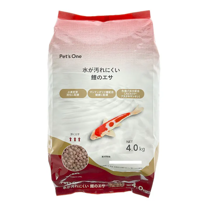 水が汚れにくい鯉のエサ 4kg