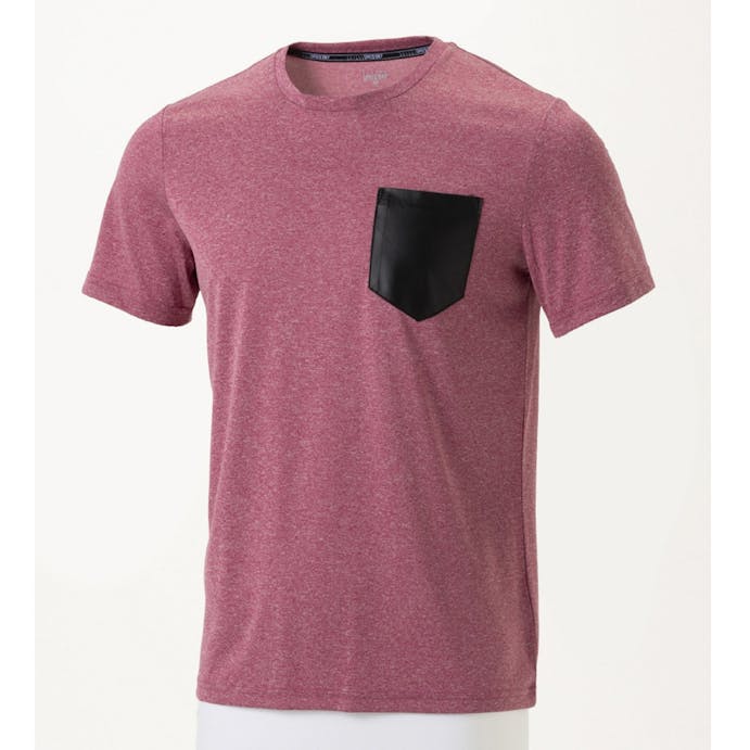 ストレッチTシャツ 丸首 杢ピンク 3L(販売終了)
