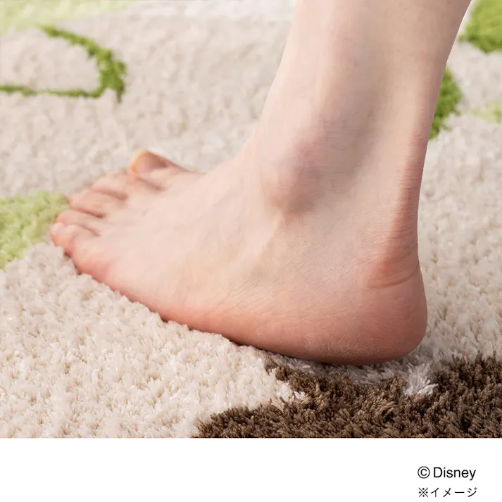 玄関マット ミッキー&リーフ グリーン 50×80cm