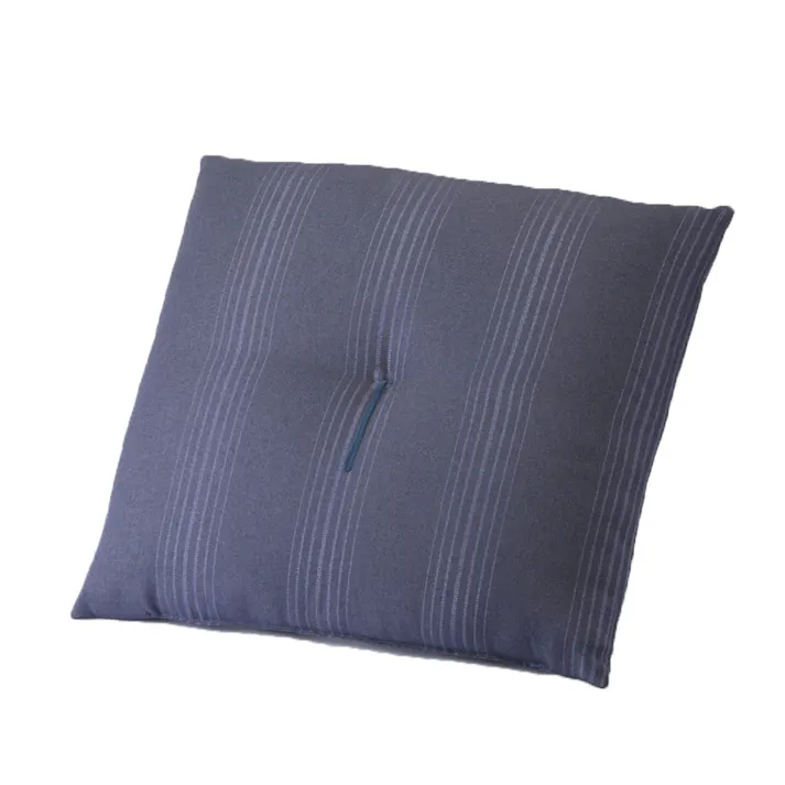 へたりにくく綿寄りが少ない 3層座布団 葵ライン ネイビー 55×59cm
