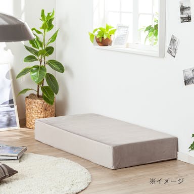 ブロックソファカバー ＆Pet グレー 60×120×18cm