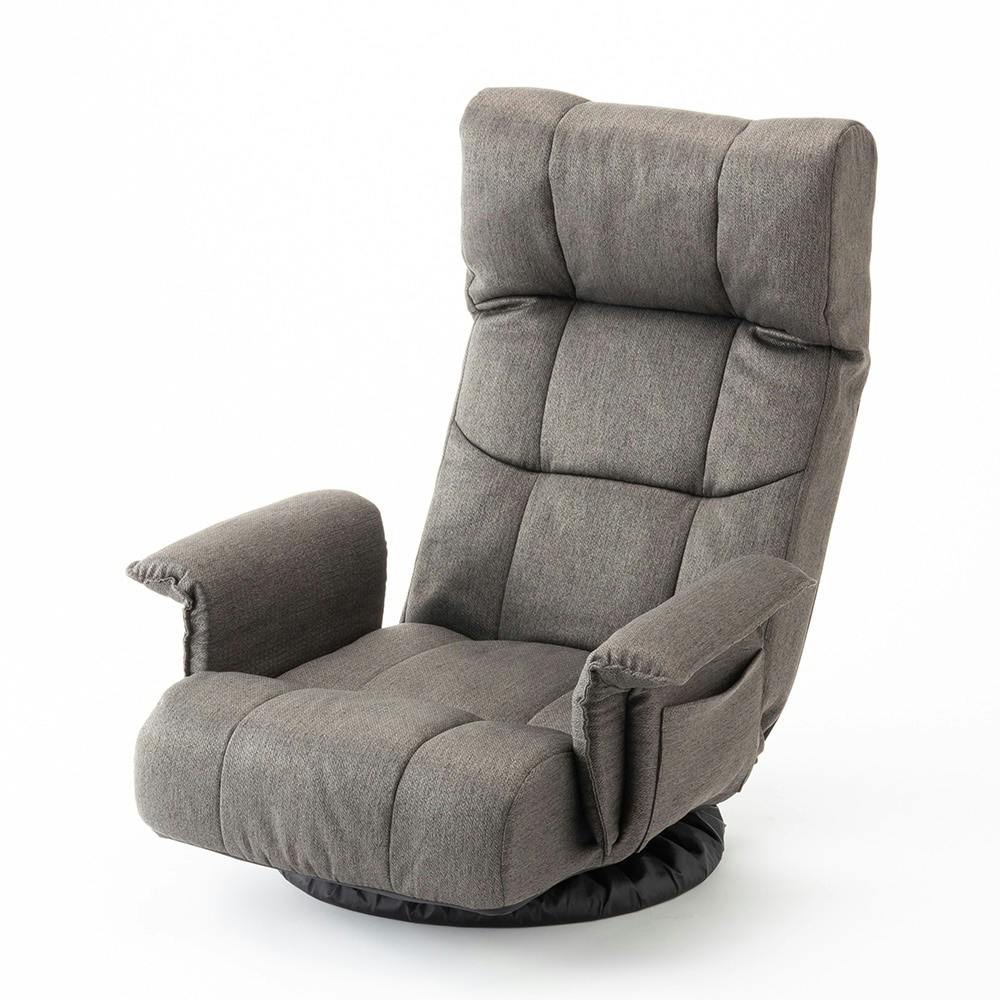 座ったままリクライニングできる低反発回転座椅子 | 家具 