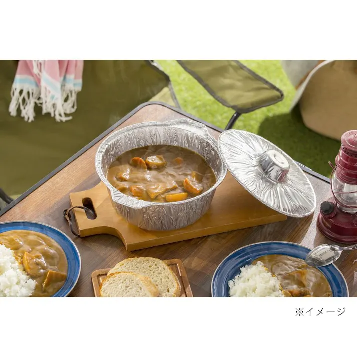 カインズ 片付けラクラク フタ付きアルミ鍋 26cm 2枚入り