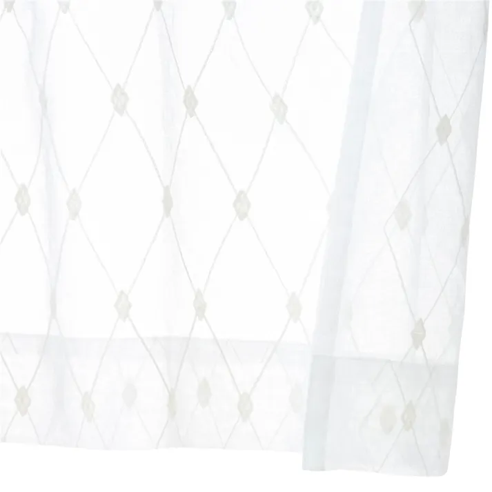 汚れがつきにくい クリーンアーガイル 200×228cm 1枚入 レースカーテン