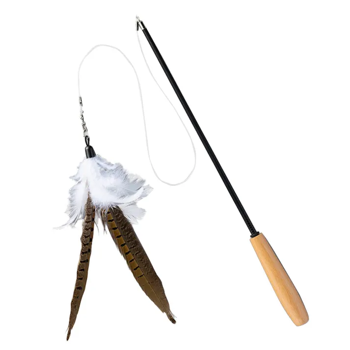 交換できる伸縮猫じゃらし 木柄(販売終了)