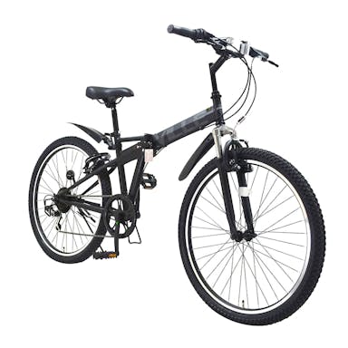 【自転車】折り畳み車 ヴィレ Ville 外装6段変速 ブラック 26インチ