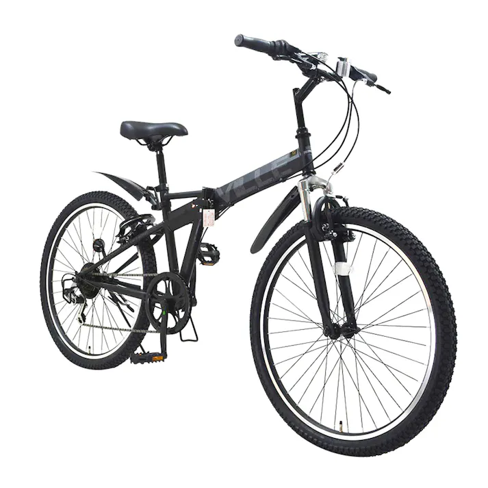 【自転車】折りたたみ自転車 ヴィレ Ville 26インチ 外装6段 ブラック