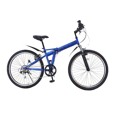 【自転車】折り畳み車 ヴィレ Ville 外装6段変速 ブルー 26インチ