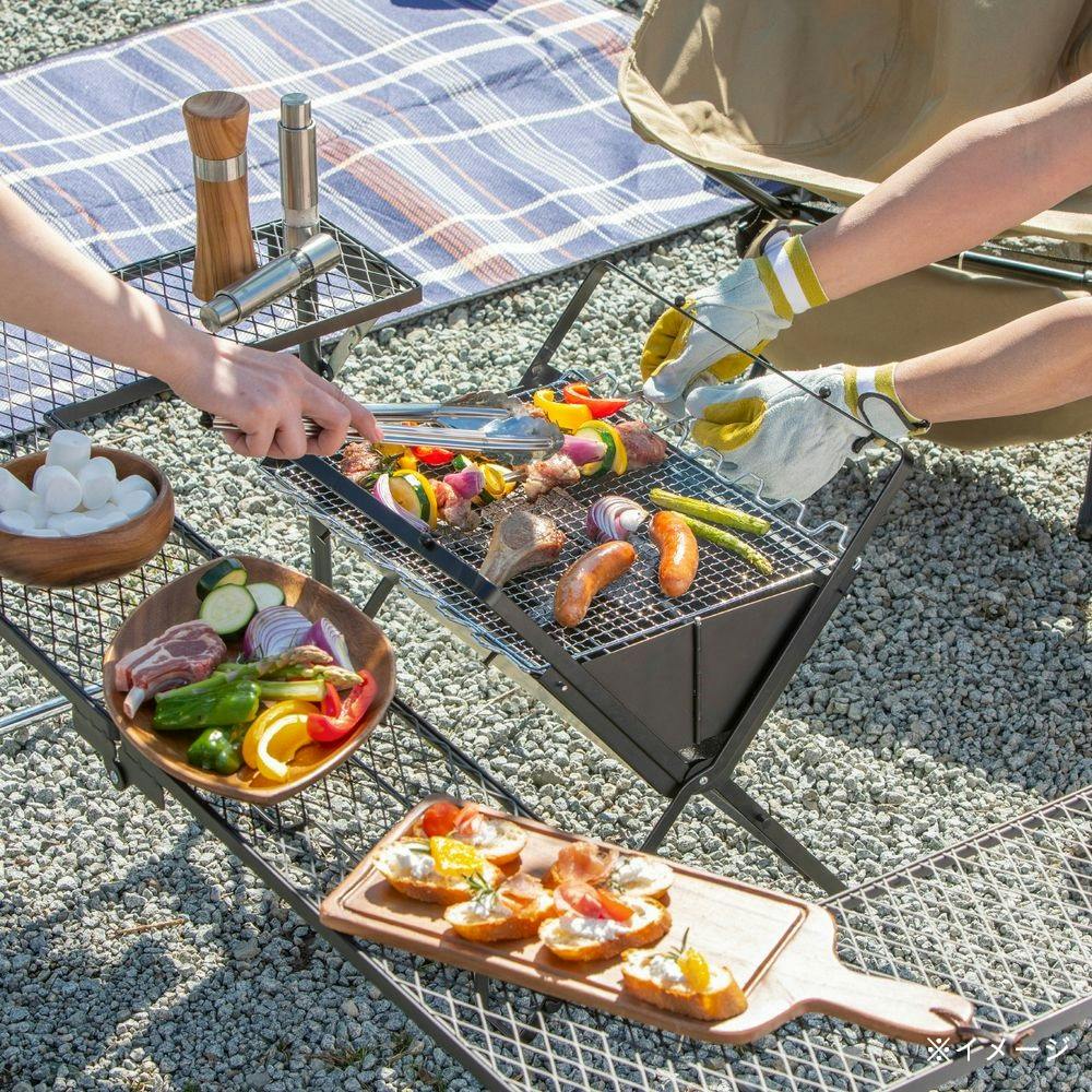 カインズ 持ち運びに便利な2WAY焚火台コンロ | キャンプ・バーべ