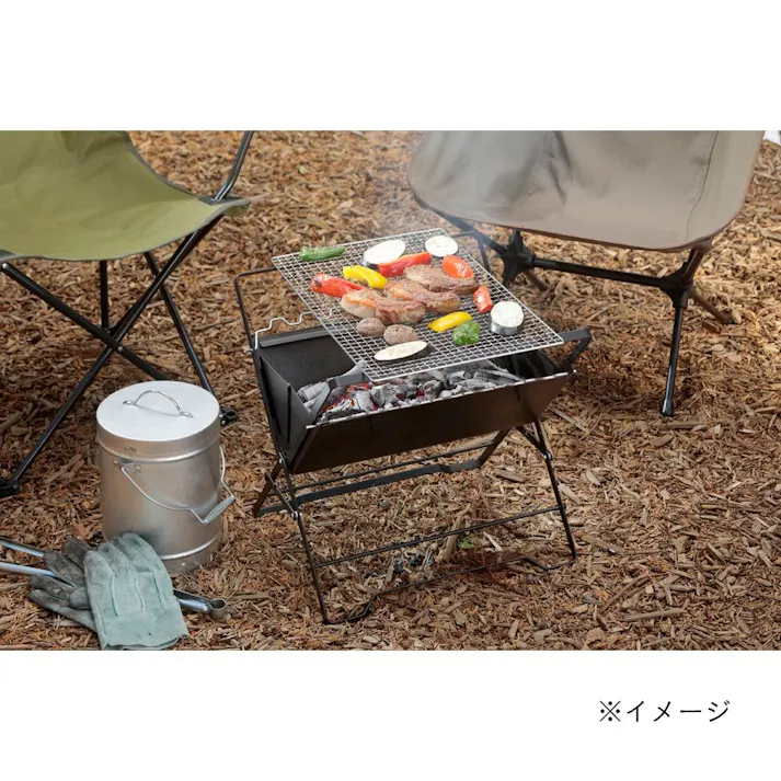 カインズ 持ち運びに便利な2WAY焚火台コンロ