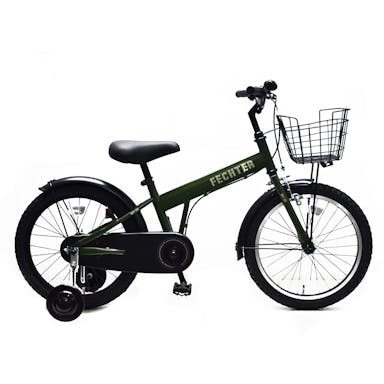 【自転車】幼児車 フェクター FECHTER カーキ 18インチ