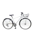 【自転車】クロスバイク クラージュ COURAGE 外装7段 LEDオートライト ホワイト G7HD 700C×35C型(販売終了)