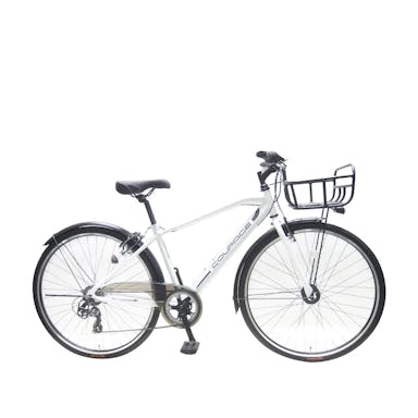 【自転車】クロスバイク クラージュ COURAGE 外装7段 LEDオートライト ホワイト G7HD 700C×35C型(販売終了)