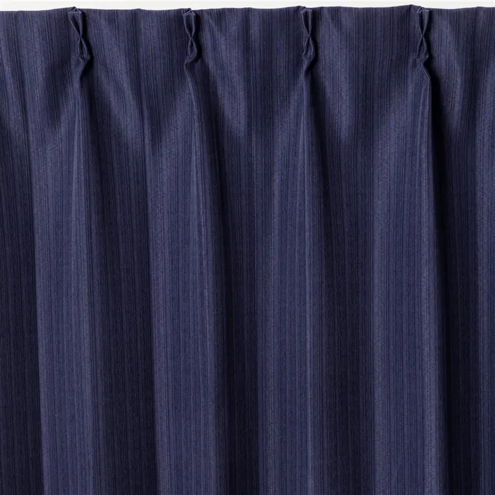 遮光カーテン &Pet ソード ネイビー 100×135cm 2枚組