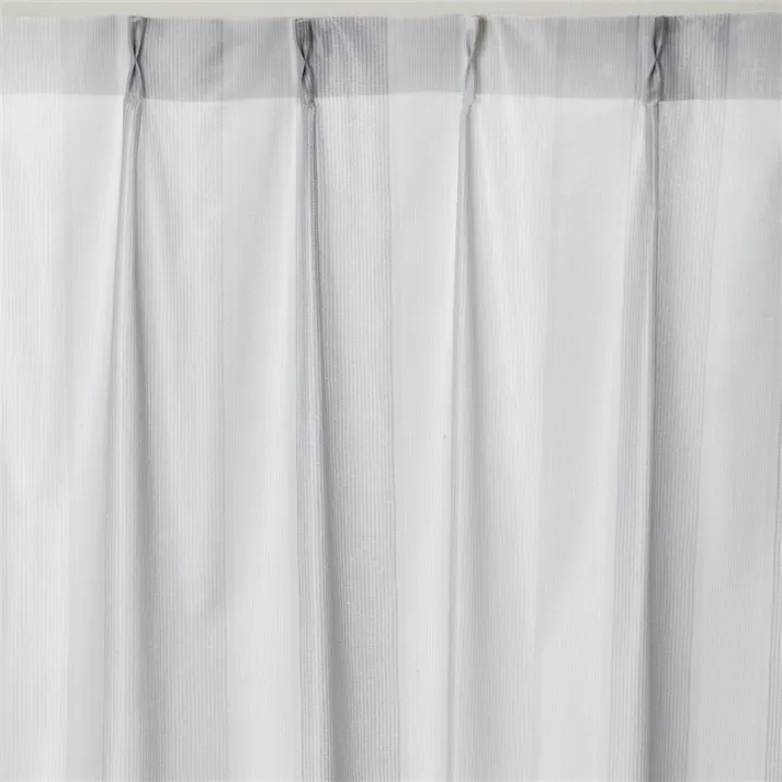 &Pet ストライプボイル 100×108cm 2枚組 レースカーテン